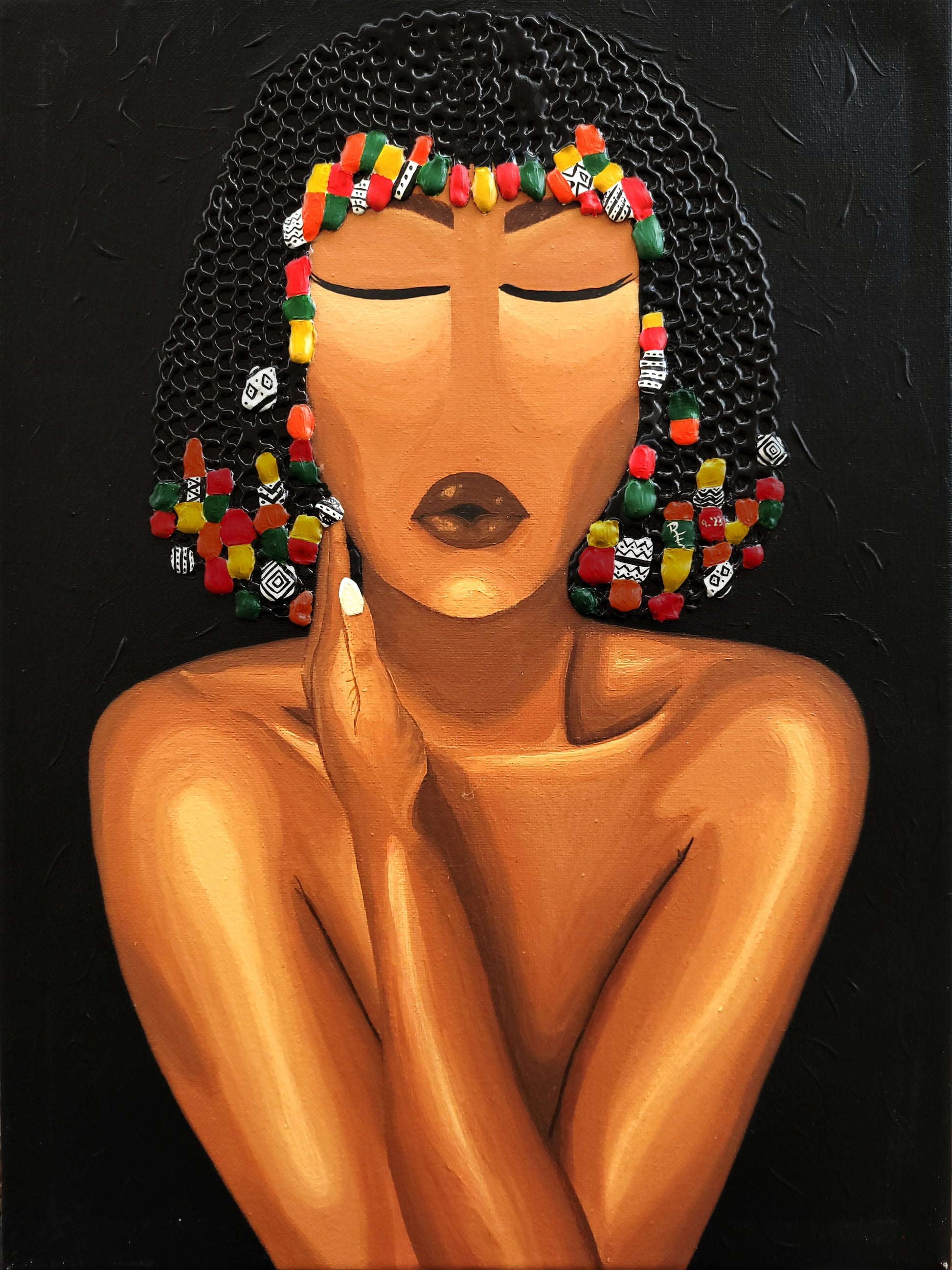 Women's Hair Canvas Art | Women's Hair Art | ReiCreations Art