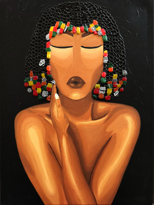 Women's Hair Canvas Art | Women's Hair Art | ReiCreations Art