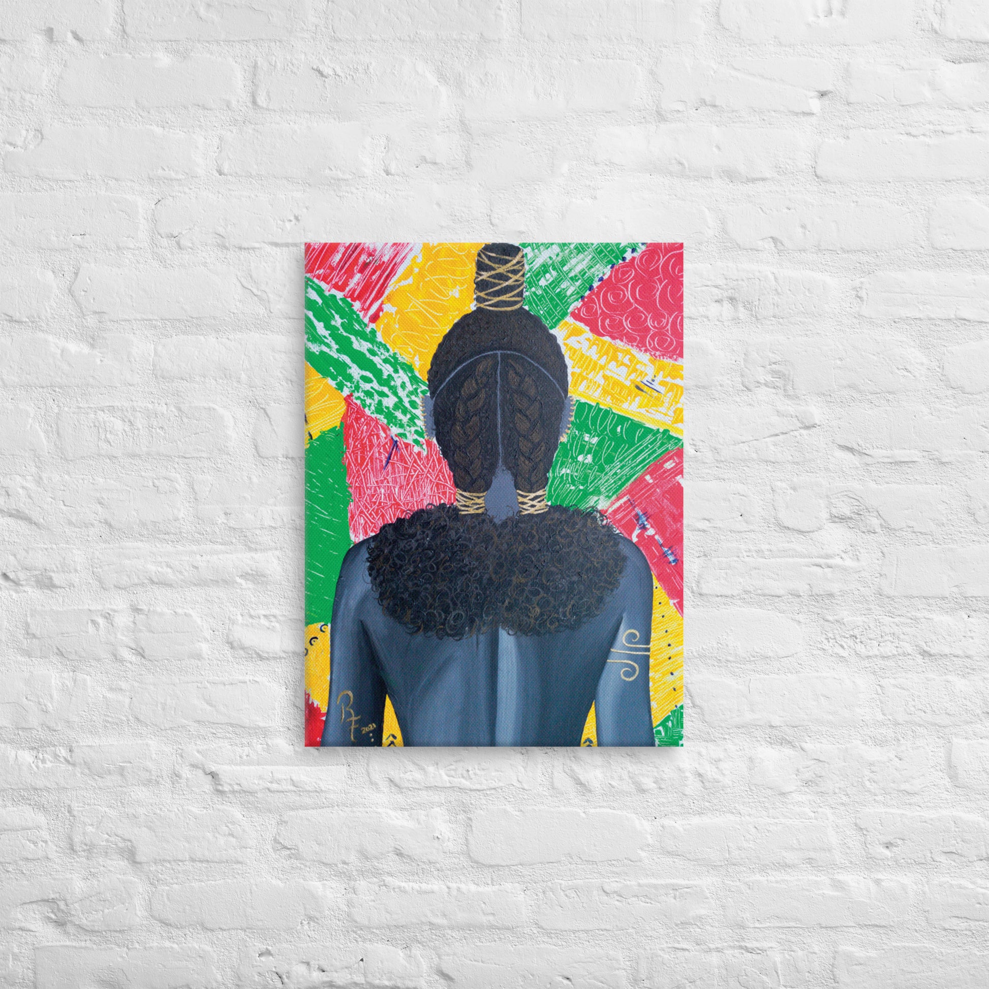 Colorful Art | Textured Art | Black Hair Art | ReiCreations Art