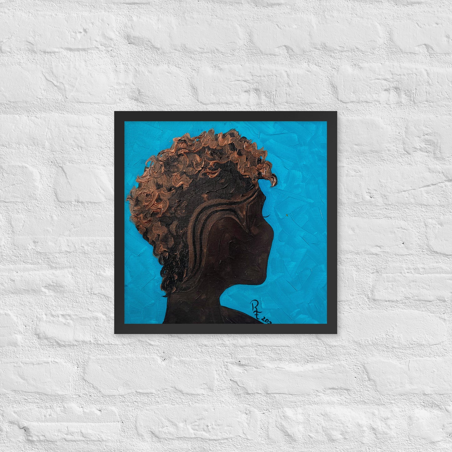 Women's Hair Wall Art | Textured Hair Art | ReiCreations Art