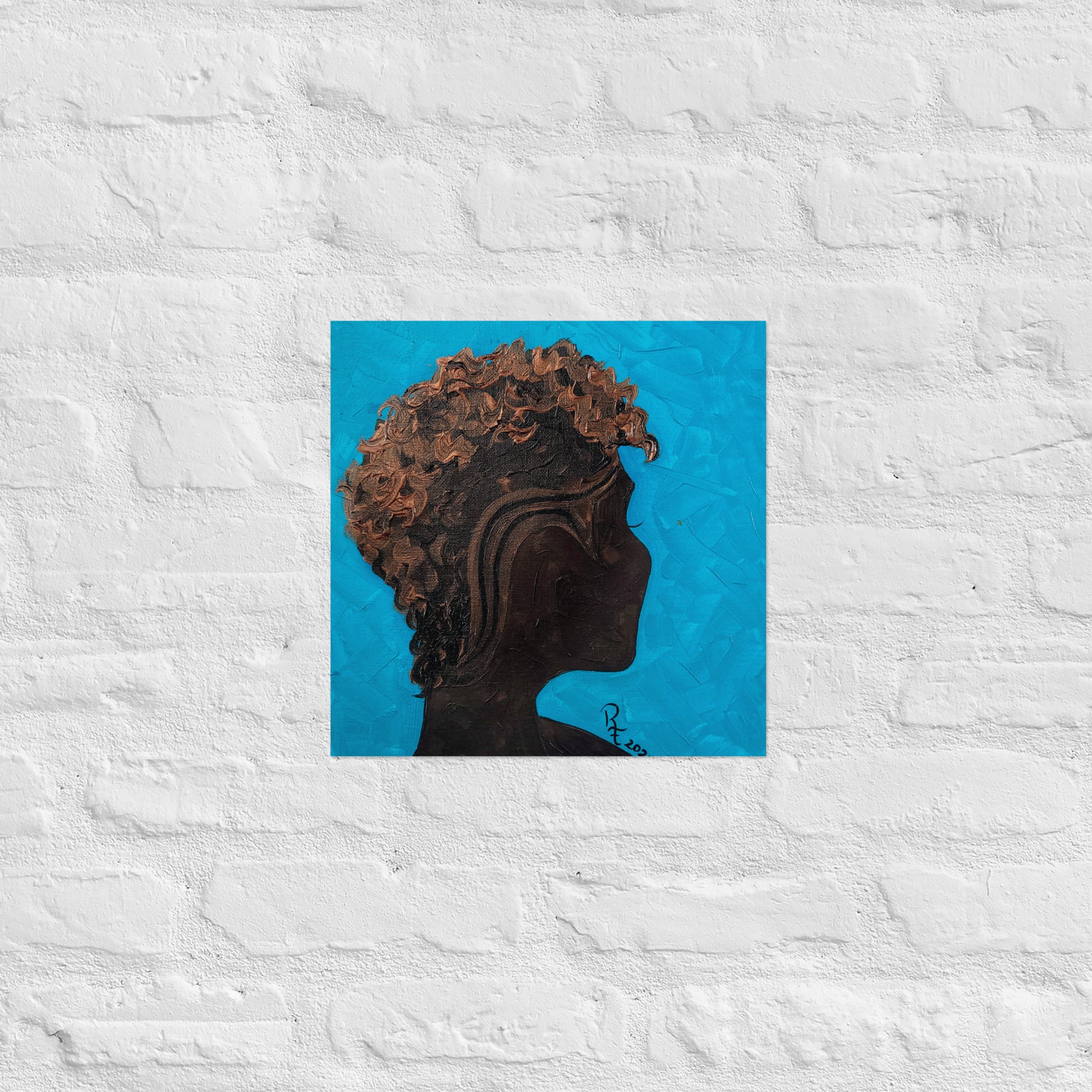 Women's Hair Wall Art | Textured Hair Art | ReiCreations Art