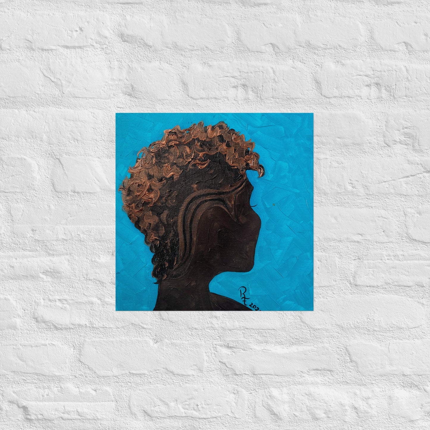 Women's Hair Wall Art | Textured Hair Art | ReiCreations Art