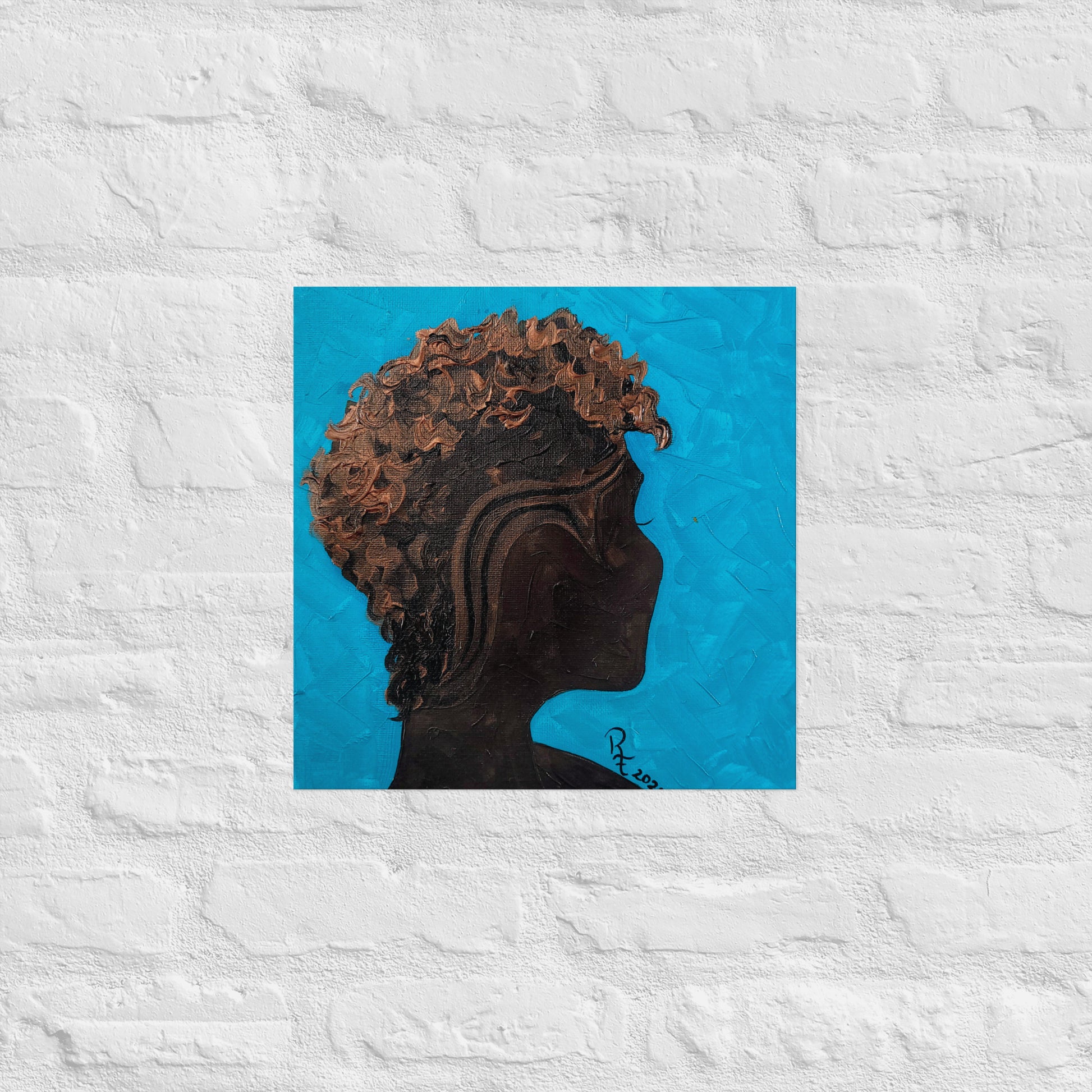 Women's Hair Wall Art | Textured Hair Art | ReiCreations Art