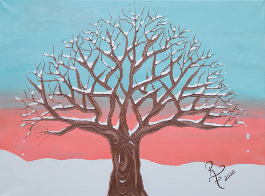 Winter Tree Wall Art | Tree Wall Art | ReiCreations Art