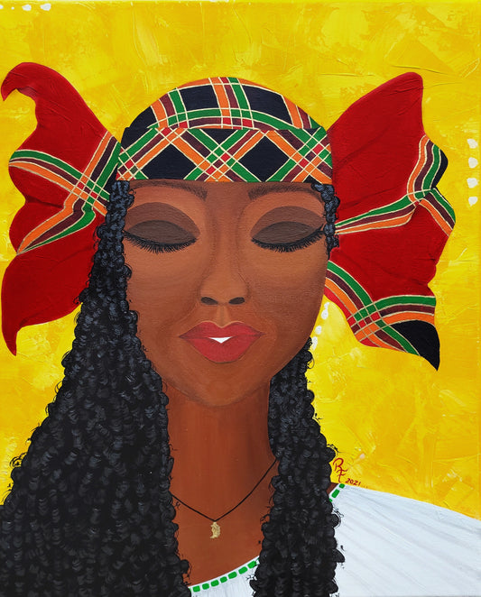 Black Women Art | Black Women Canvas Art | ReiCreations Art
